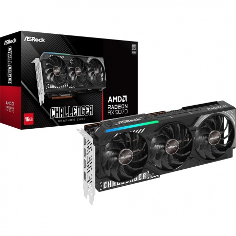 Видеокарта PCIE16 RX 9070 16GB RX9070 CL 16G ASROCK - фото 6