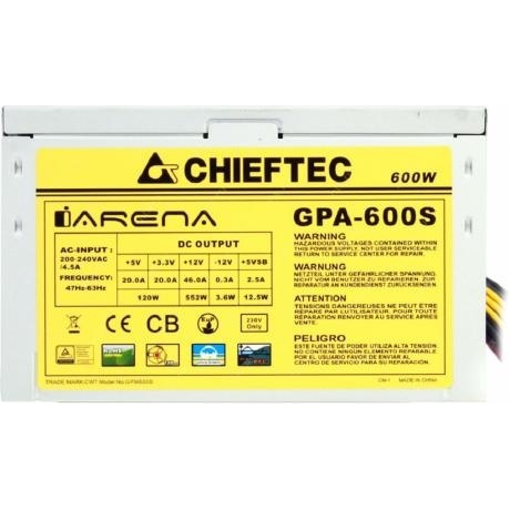Блок питания Chieftec 600W GPA-600S - фото 4