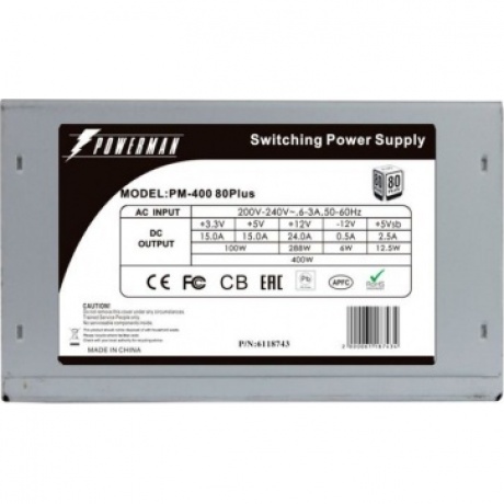 Блок питания Powerman 400W PM-400ATX APFC 80+ (6118743) - фото 3