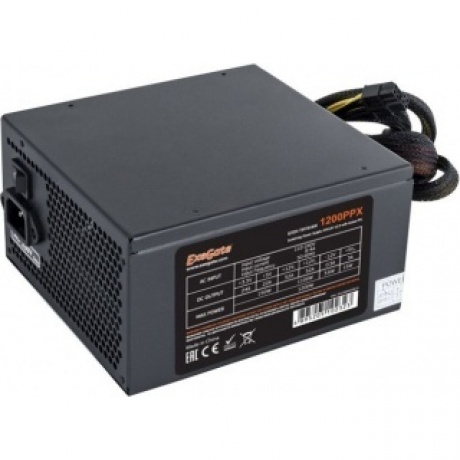 Блок питания ExeGate 1200W ATX-1200PPX RTL (EX258920RUS) Black - фото 1