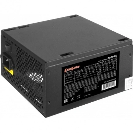 Блок питания ExeGate 800W ATX-800PPE (EX260647RUS) Black