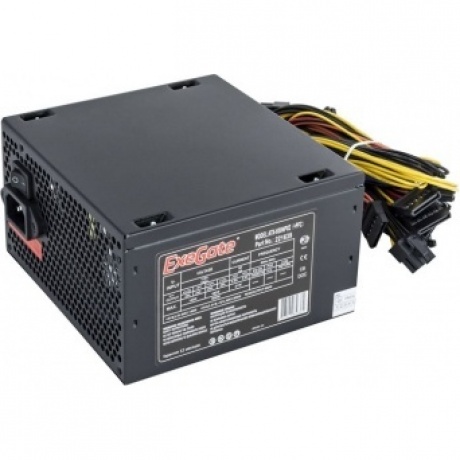 Блок питания ExeGate 600W ATX-600NPXE +PFC (EX221639RUS) Black - фото 1