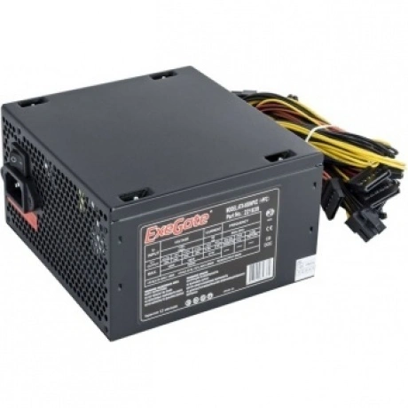 Блок питания ExeGate 600W ATX-600NPXE +PFC (EX221639RUS) Black