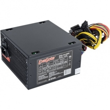 Блок питания ExeGate 500W ATX-500NPX (EX224734RUS) Black - фото 1