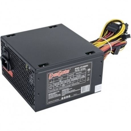 Блок питания ExeGate 600W ATX-600NPX (EX221643RUS) Black - фото 1