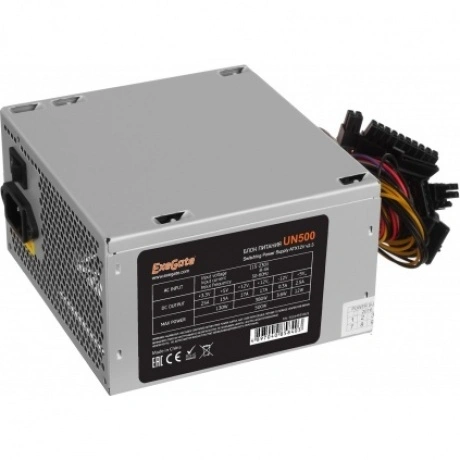 Блок питания ExeGate 500W ATX-UN500 (EX244555RUS) Grey
