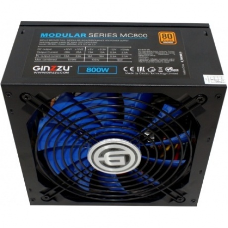 Блок питания Ginzzu 800W MC800 80+ Bronze - фото 2