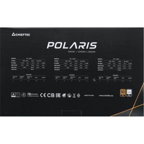 Блок питания Chieftec Polaris 850W PPS-850FC Box - фото 4