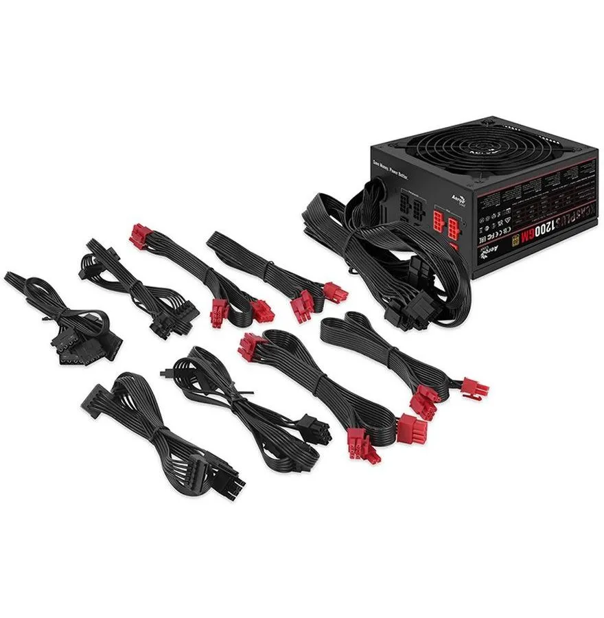 Блок питания 1200W Aerocool KCAS PLUS 1200GM - фото 3