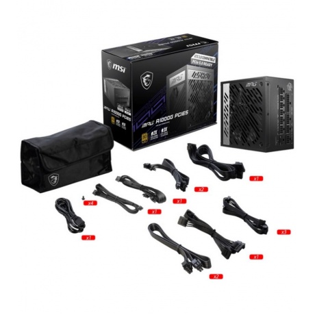 Блок питания MSI MPG A1000G PCIE5 1000W Gold - фото 5