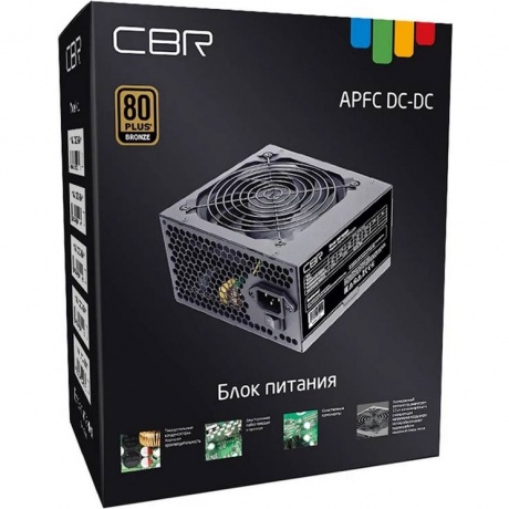 Блок Питания CBR ATX 450W черный [PSU-ATX450-12GM] - фото 5