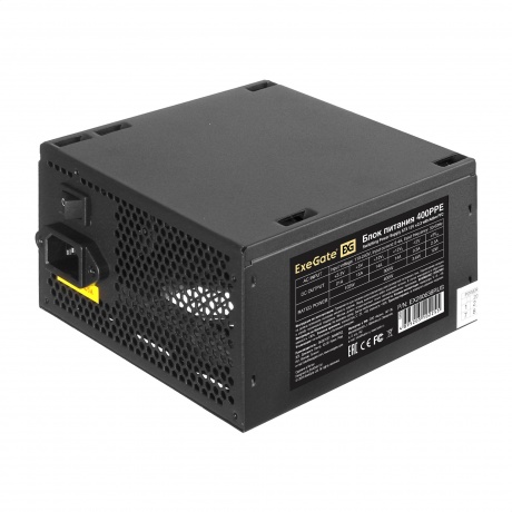 Блок питания ExeGate 400W 400PPE ATX black (EX260638RUS) - фото 1