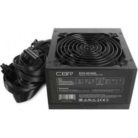 Блок Питания CBR ATX 500W черный (PSU-ATX500-12GM) - фото 2