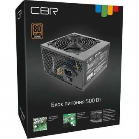 Блок Питания CBR ATX 500W черный (PSU-ATX500-12GM) - фото 3