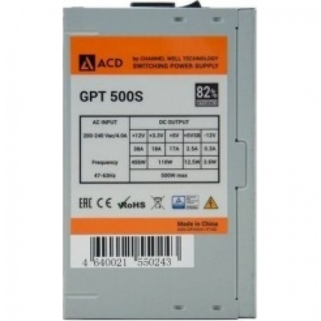 Блок питания ACD GPT500S 500W (GPT-500S) - фото 4