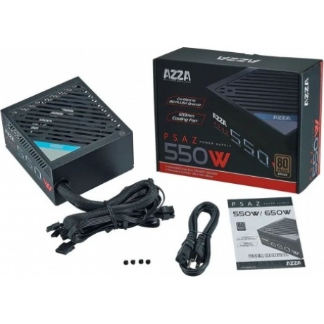 Блок питания Azza ATX 550W PSAZ-550W 80+ bronze - фото 3