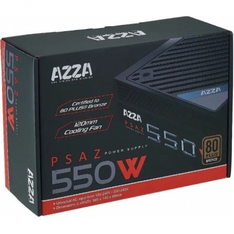Блок питания Azza ATX 550W PSAZ-550W 80+ bronze - фото 4