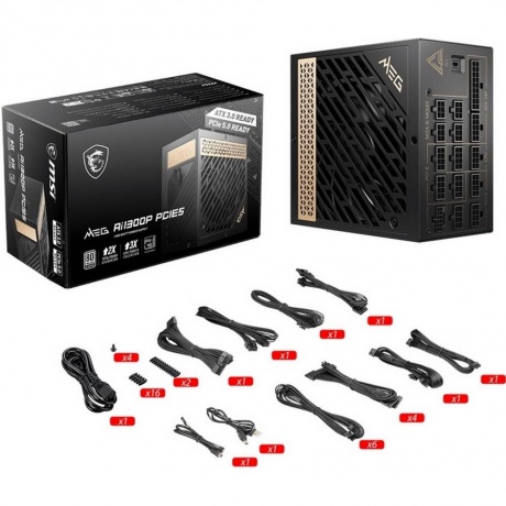 Блок питания ATX 1300W MEG Ai1300P PCIE5 MSI - фото 6