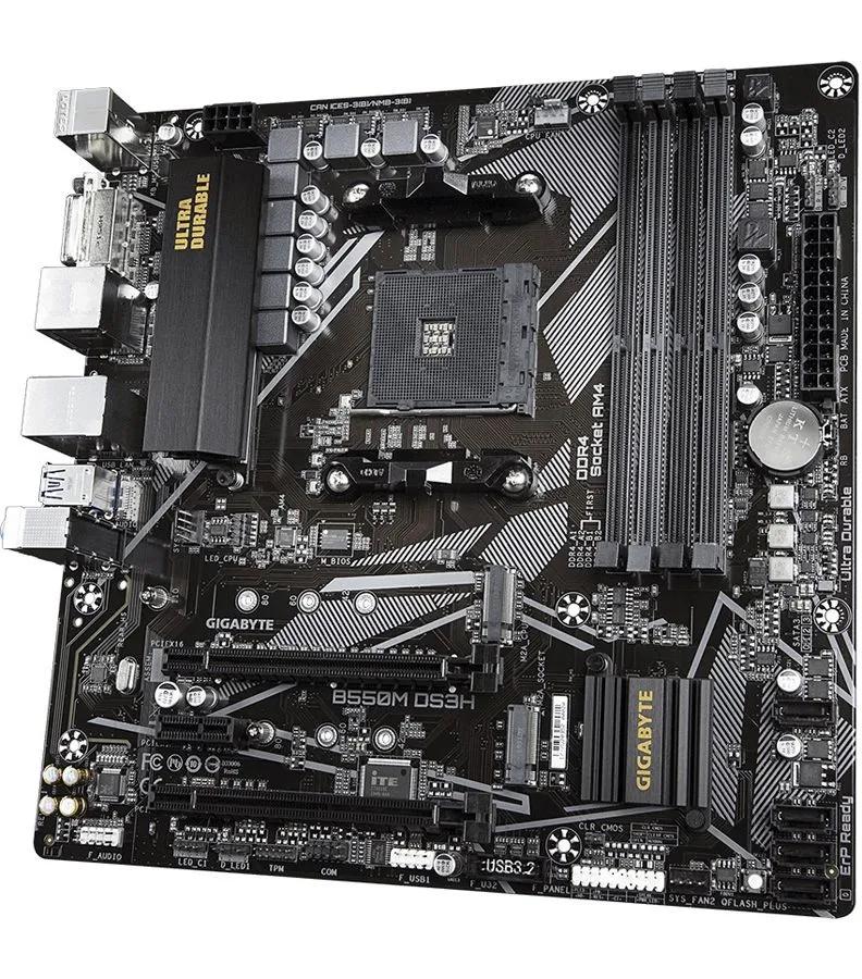 Материнская плата Gigabyte B550M DS3H Socket AM4 - фото 4