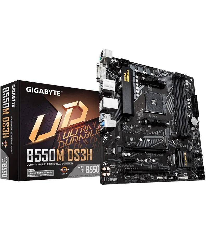 Материнская плата Gigabyte B550M DS3H Socket AM4 - фото 5