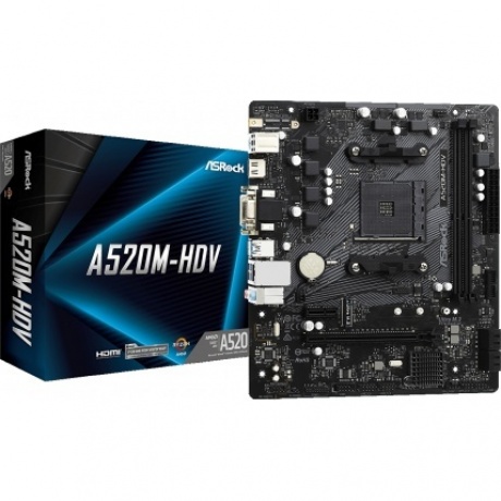Материнская плата Asrock A520M-HDV Socket AM4 - фото 4