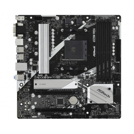 Материнская плата Asrock A520M PRO4 - фото 2