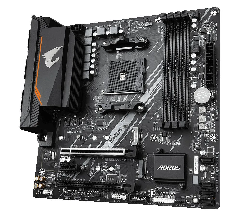 Материнская плата Gigabyte B550M AORUS ELITE Socket AM4 - фото 4