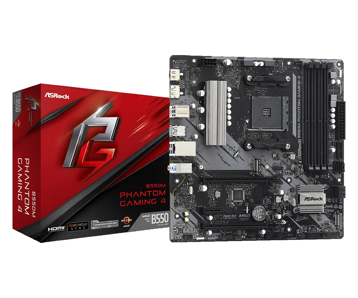 Материнская плата Asrock B550M PHANTOM GAMING 4 - фото 2