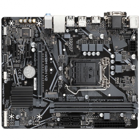 Материнская плата Gigabyte H410M S2H V2 - фото 2