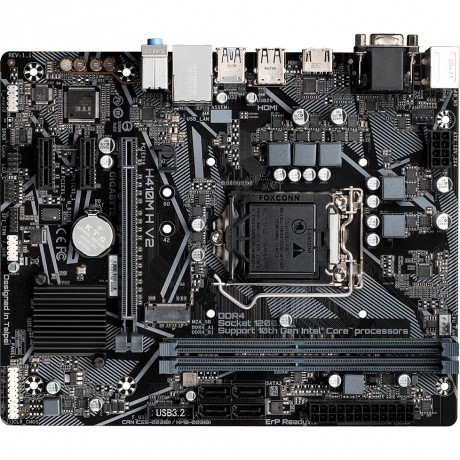 Материнская плата Gigabyte H410M H V2 - фото 2