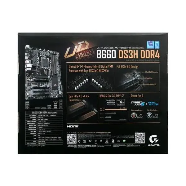 Материнская плата Gigabyte B660 S1700 ATX B660 DS3H DDR4 - фото 7