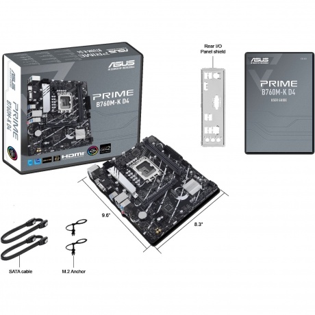 Материнская плата Asus PRIME B760M-K D4 (90MB1DS0-M0EAY0) - фото 6