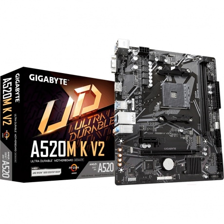 Материнская плата Gigabyte A520M K V2 - фото 2