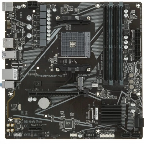 Материнская плата Gigabyte AMD A520 SAM4 (A520M DS3H V2 1.1)