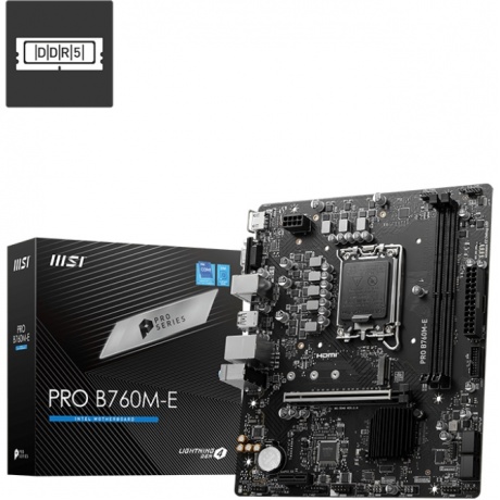 Материнская плата MSI PRO B760M-E B760 2DDR5 - фото 5
