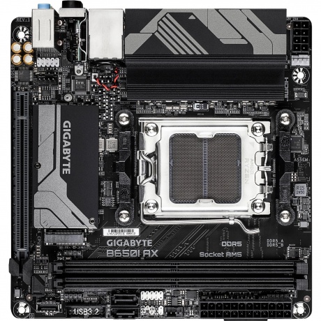 Материнская плата Gigabyte B650I AX, Socket AM5, 2xDDR5-5200 - фото 2