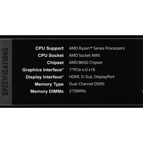 Материнская плата Gigabyte B650M S2H, Socket AM5, 2xDDR5-5200 - фото 6