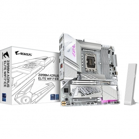 Материнская плата Gigabyte Z890M AORUS ELITE WIFI7 ICE - фото 5