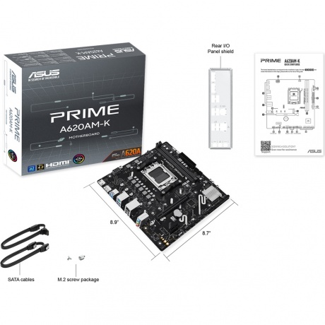 Материнская плата Asus Prime A620AM-K AM5 - фото 8