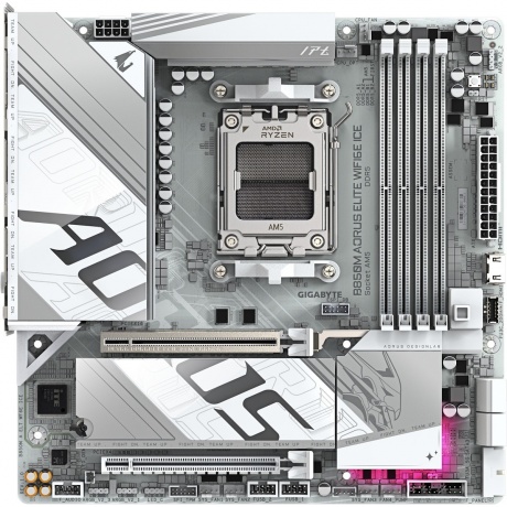 Материнская плата Gigabyte B860M AORUS ELITE WIFI6E ICE - фото 1