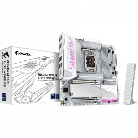 Материнская плата Gigabyte B860M AORUS ELITE WIFI6E ICE - фото 7