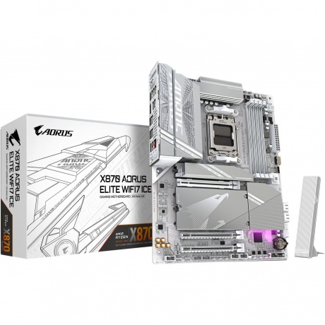 Материнская плата Gigabyte X870 AORUS ELITE WF7 ICE - фото 1