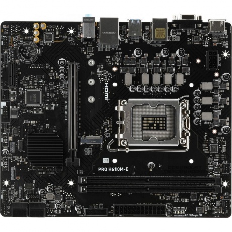 Материнская плата MSI PRO H610M-E H610 LGA1700 2*DDR5 - фото 4