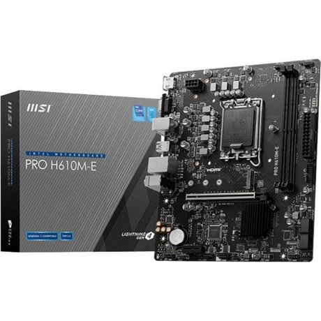 Материнская плата MSI PRO H610M-E H610 LGA1700 2*DDR5 - фото 6