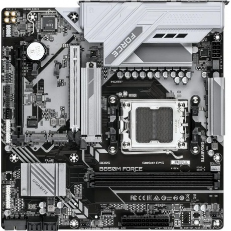 Материнская плата GIGABYTE B850M FORCE, AM5, B850, 2*DDR5 - фото 3