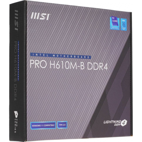 Материнская плата H610 S1700 MATX PRO H610M-B MSI - фото 7