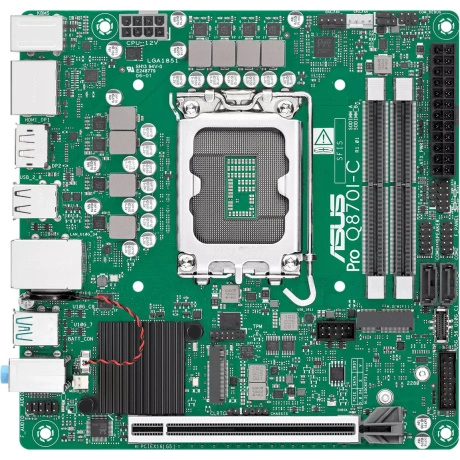 Материнская плата ASUS PRO Q870I-C-CSM, LGA1851, Q870, 2*DDR5, 2...