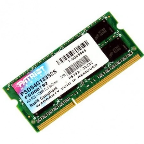 Память SO-DIMM DDR3 Patriot 4Gb 1333MHz (PSD34G13332S)