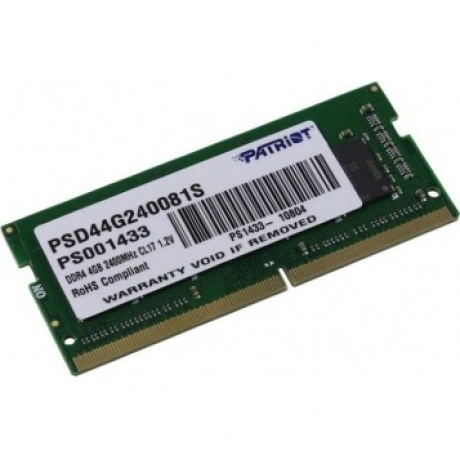 Память оперативная DDR4 Patriot 4Gb 2400MHz (PSD44G240081S)