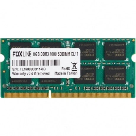 Память оперативная DDR3 Foxline 8Gb 1600MHz (FL1600D3S11L-8G)